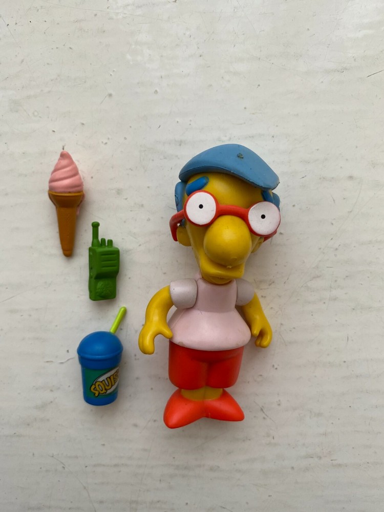 PLAYMATES INTERACTIVE THE SIMPSONS SERIES 3 MILHOUSE VAN HOUTEN ACTION FIGURE WAVE OF THE FUTURE EDITION
