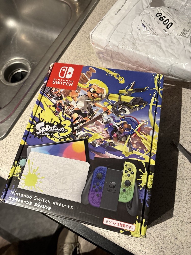 NEW Nintendo Switch OLED Splatoon 3 Limited Edition Gaming Console