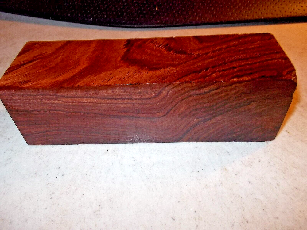 WOODEN HONDURAN ROSEWOOD BURL BLOCK GUN GRIPS KNIFE SCALES BOX TOPS -A44