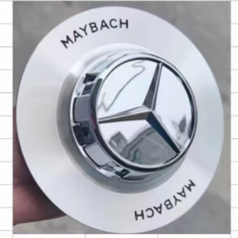 OE 1X Mercedes Maybach S class  Forged Wheel Hub Cap Cover A0004007400 Chrome