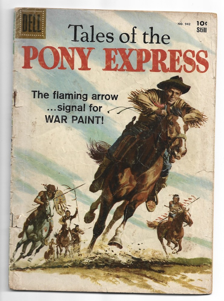 DELL COMICS GOLDEN AGE  - Tales of the PONY EXPRESS #942