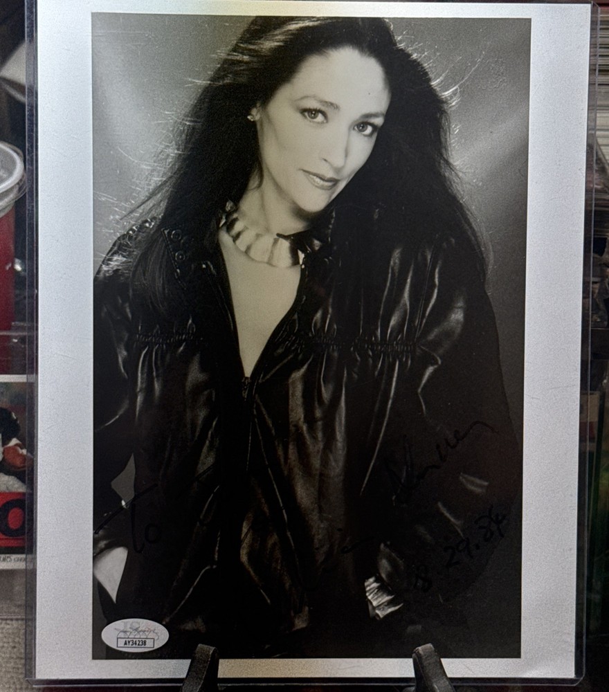 Olivia Hussey Autographed 8x10 Black and White Photo JSA Certified