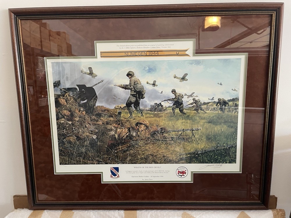 James Dietz 'Wrath of The Red Devils' Signed Military Artist Print AP 54/100