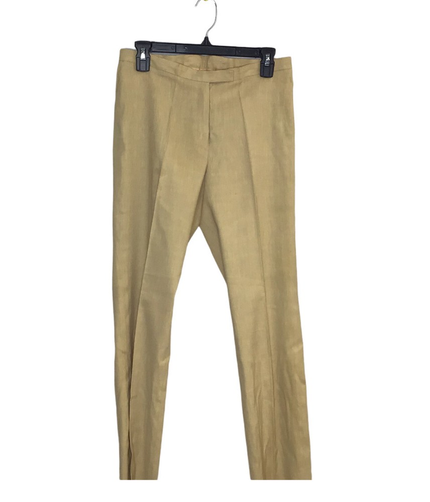 VTG Tempesta Carolina ZEPF Womens Pants size 10 Linen Beige High Rise  (3612)