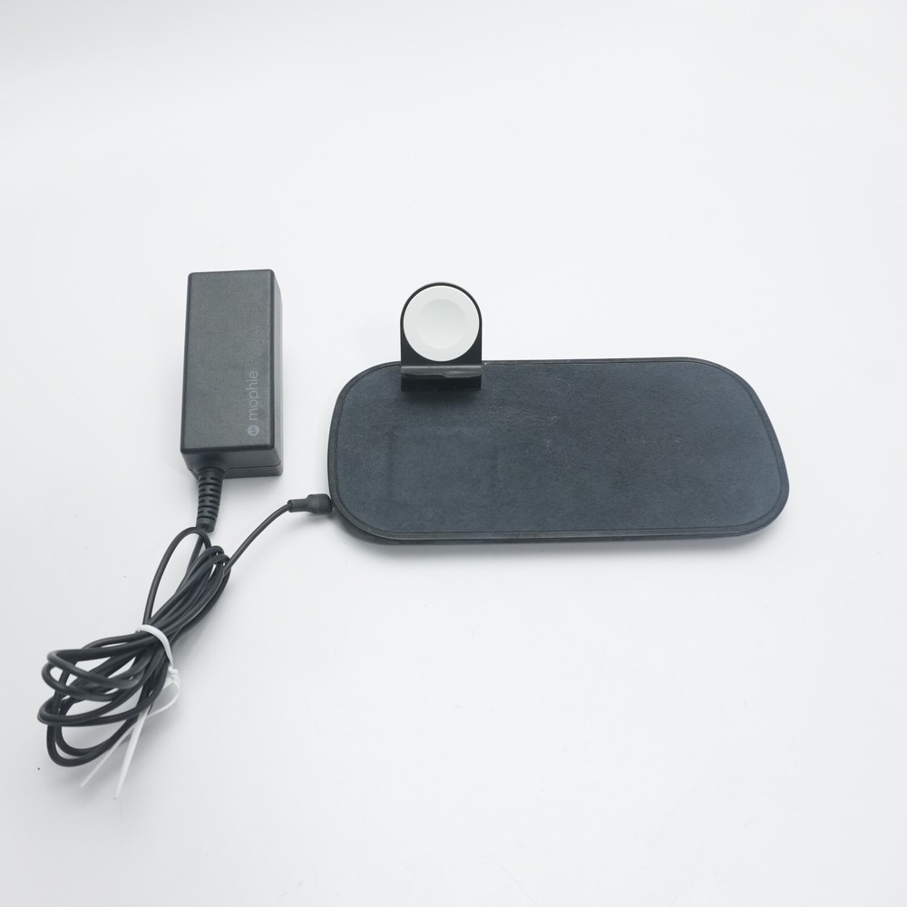 Mophie 3-in-1 Wireless Charging Pad for iPhone & Apple Watch, Black