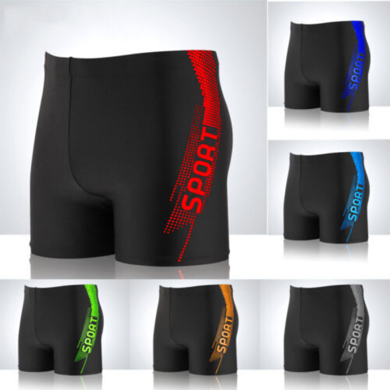 Men Summer Swim Shorts Swimwear Swimming Trunks Underwear Boxer Briefs Pants