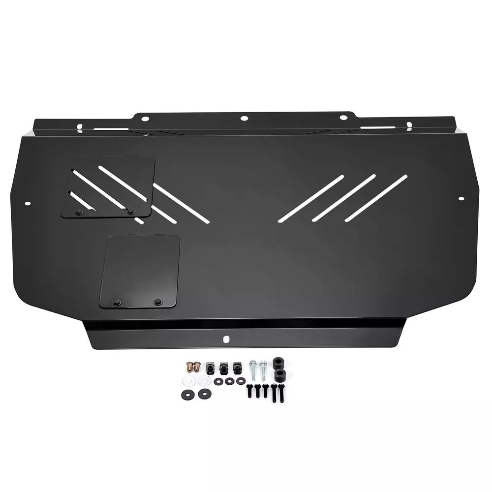 BLACK Aluminum Engine Shield Under Tray Skid Plate for Honda Civic 10th Gen X