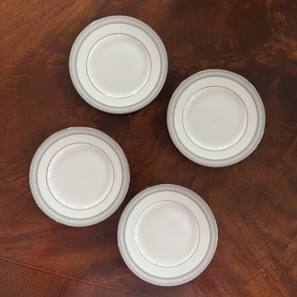 Waterford Carina Platinum 6 Bread Butter Plates 6
