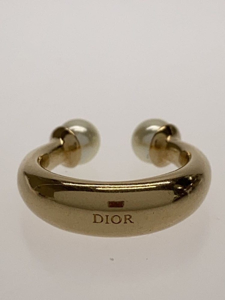 Dior Tribales Resin Pearl Gold Tone Ring Size 5.5-6 Price Drop $183 to $155
