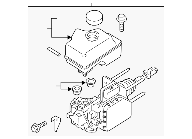 Genuine Nissan Brake Master Cylinder 46010-1PA0A