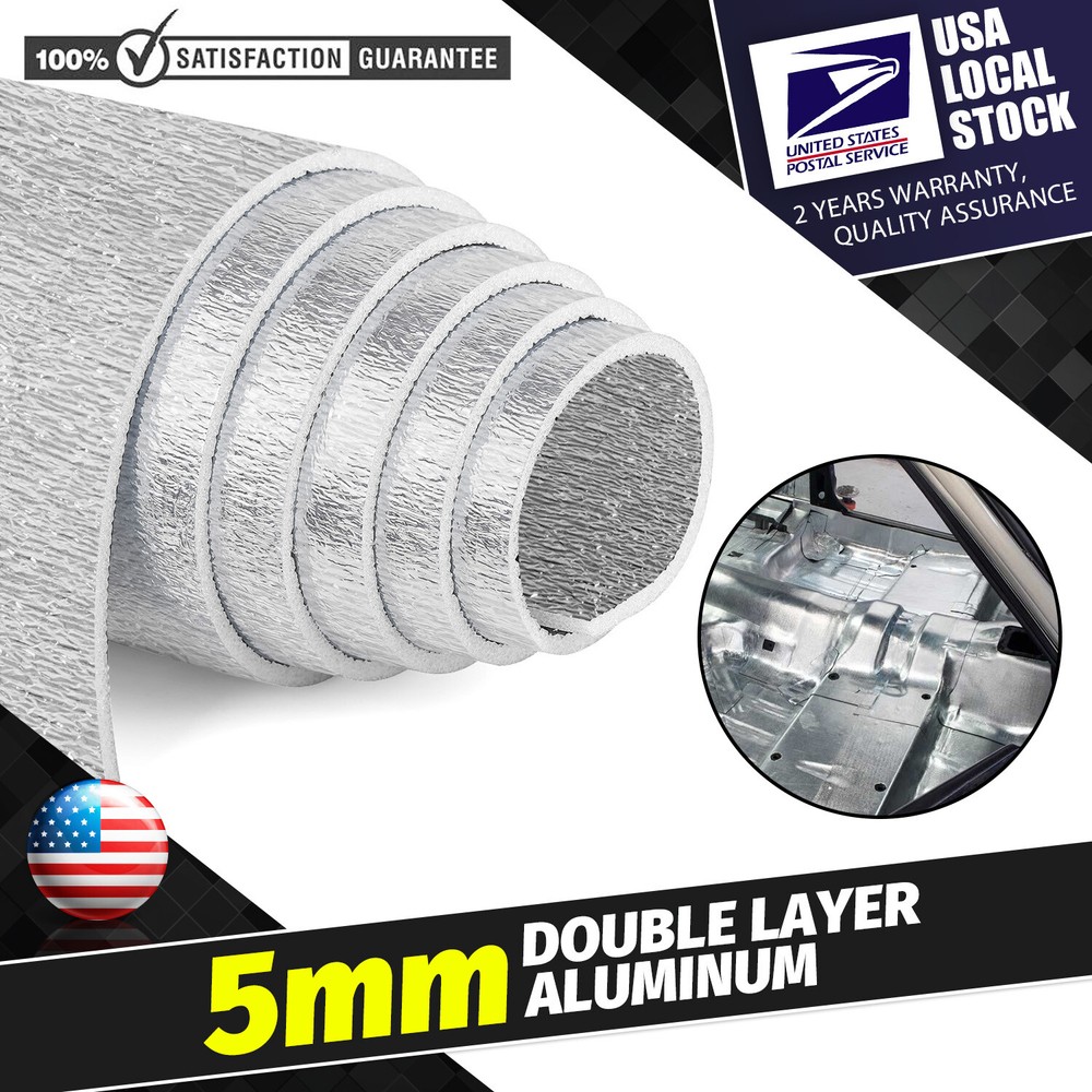 Heat Shield Sound Deadener Heat Double Layer Aluminum 3×79