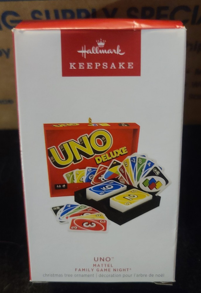 2023 Uno Deluxe Mattel Family Board Game Night 10th In Series Keepsake Ornament