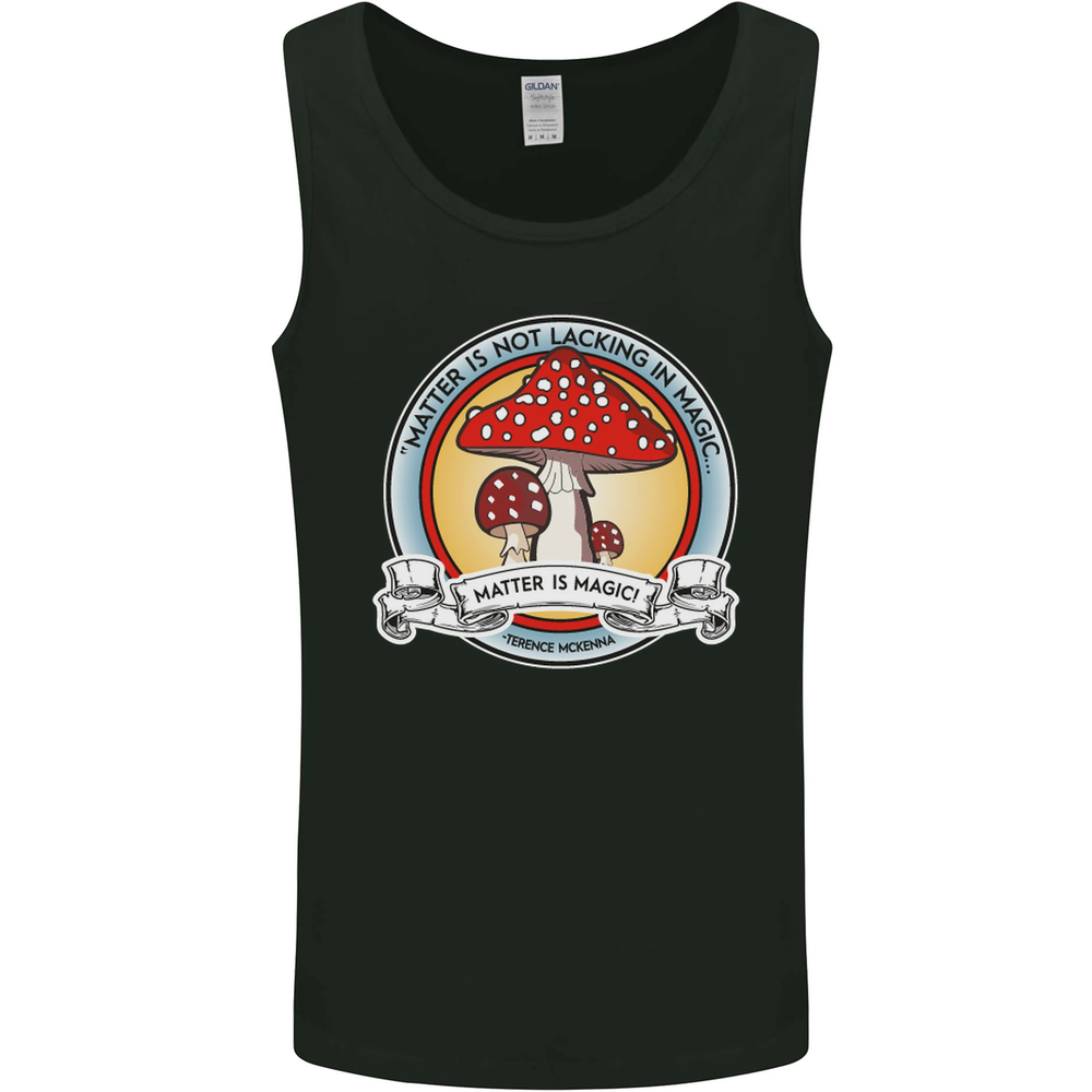 Matter Is Not Lacking in Magic Mushroom LSD Mens Vest Tank Top