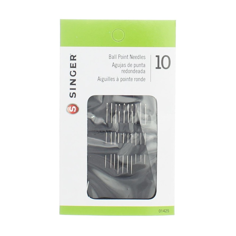 4 Pack Singer Ball Point Needles 10 Count for Sewing Machines