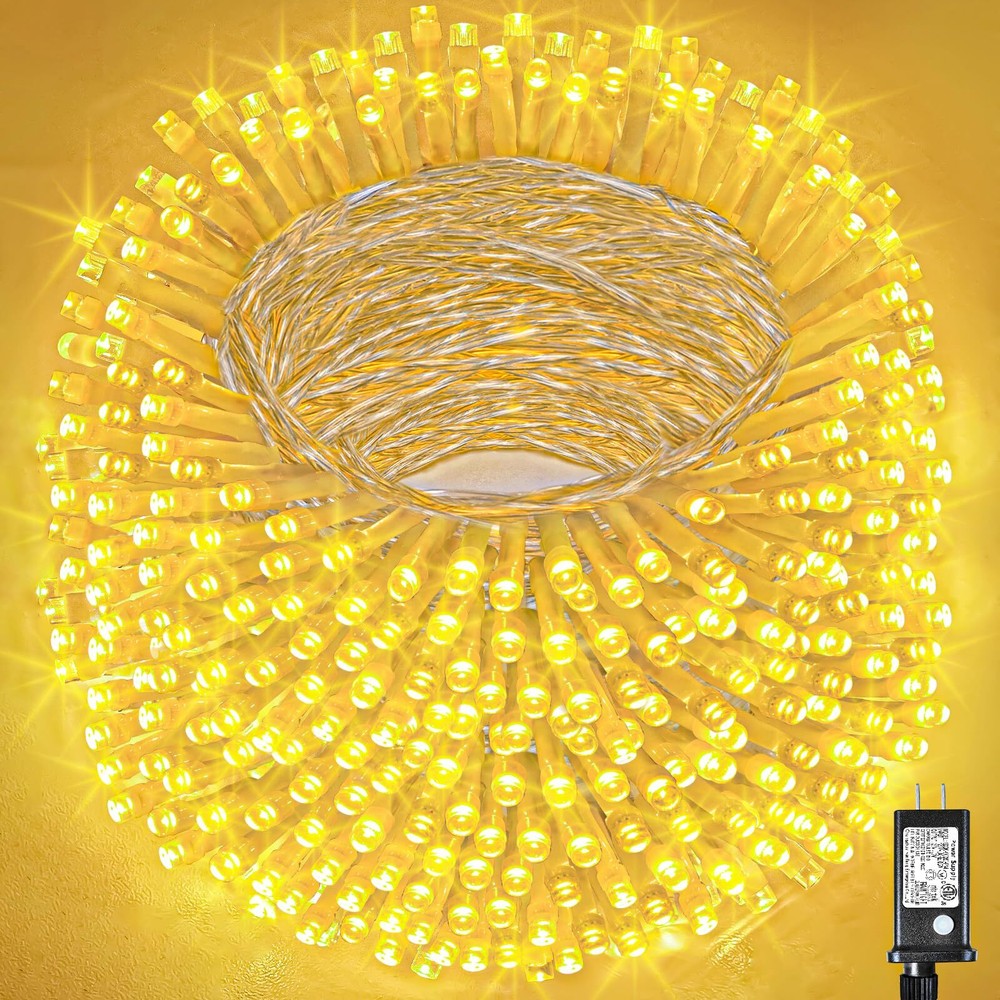500 LED Christmas Lights Outdoor - 165FT Super Long Christmas String Lights 8...