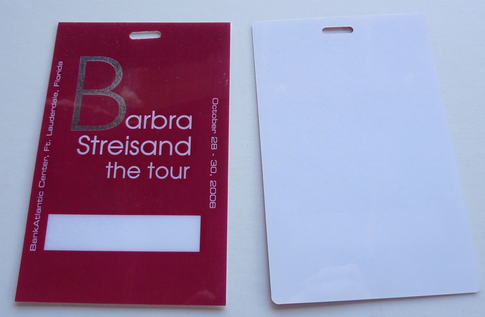 Barbara Streisand 2006 Tour Concert Backstage Pass Laminate D19