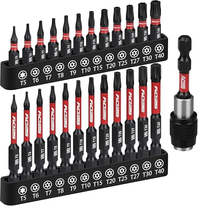 25-Piece Torx Bit Set with 1