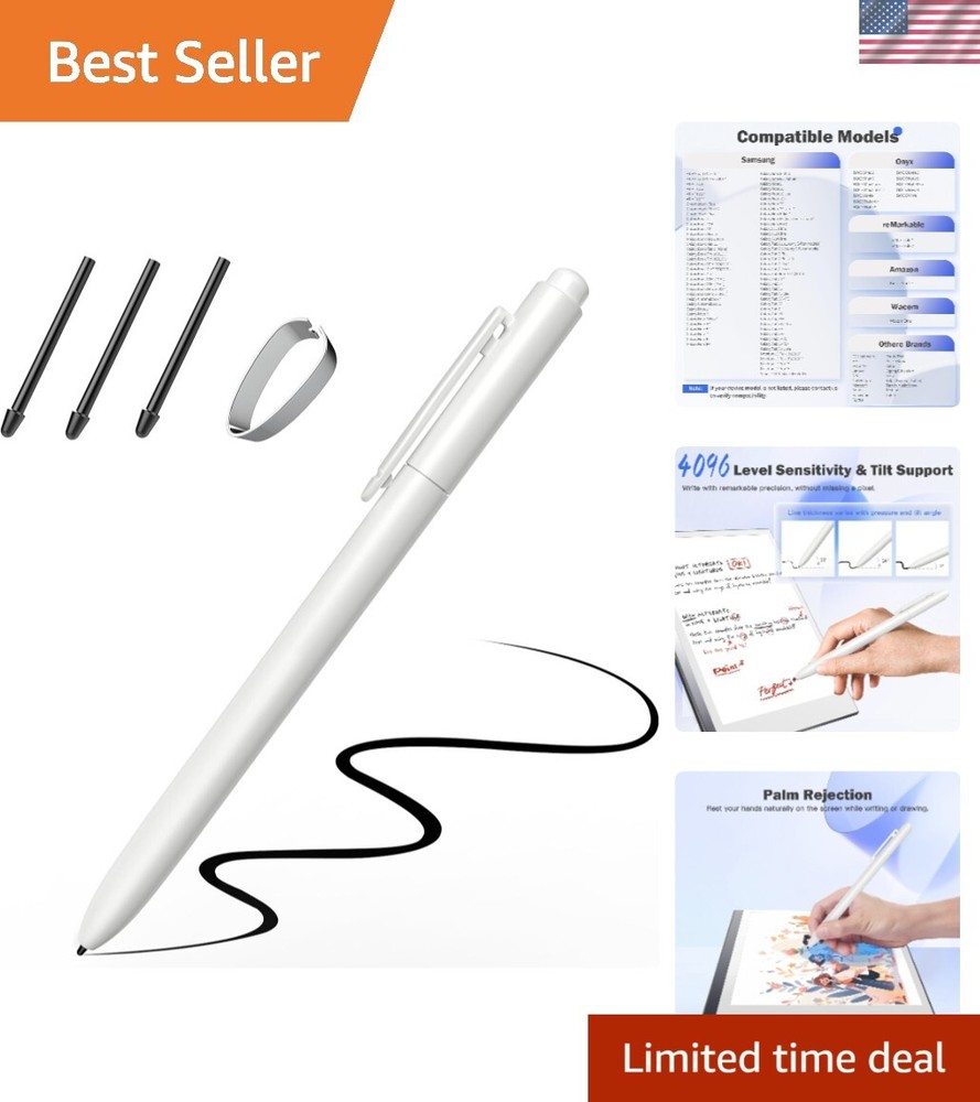 EMR Stylus Pen for Remarkable 2 – Pressure-Sensitive Digital EMR Pen with Palm Rejection