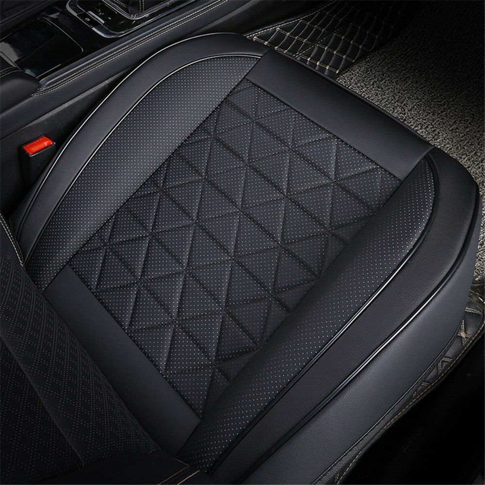 Car Front Seat Cover Breathable PU Leather Cushion Full Surround Protector Pad