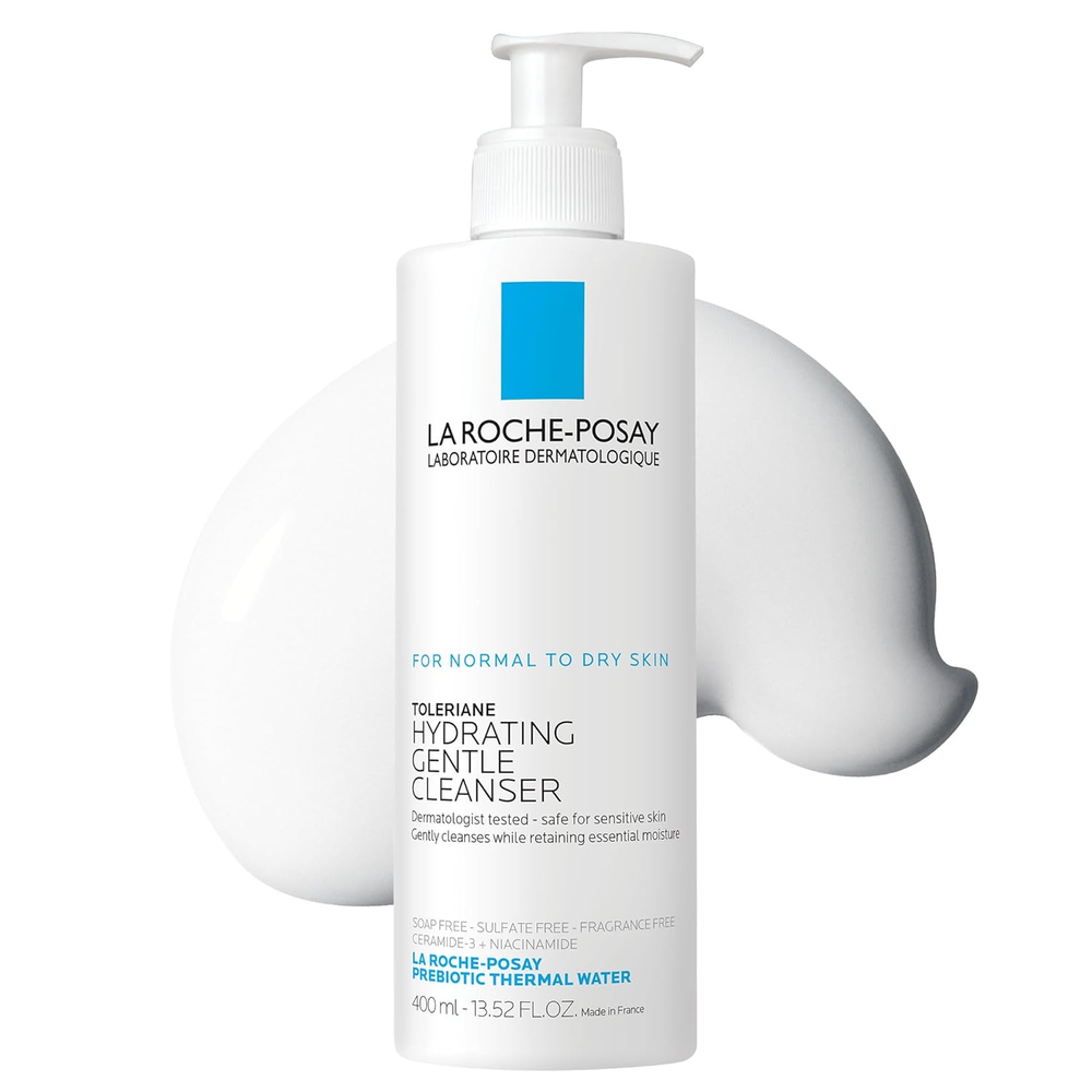 Toleriane Hydrating Gentle Face Cleanser, Hydrating Facial Cleanser With Niacina