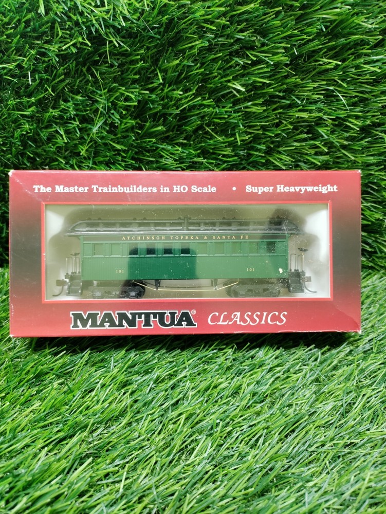 HO MANTUA 1890  ATSF  WOODEN COMBINE  CAR SF Coach #716100