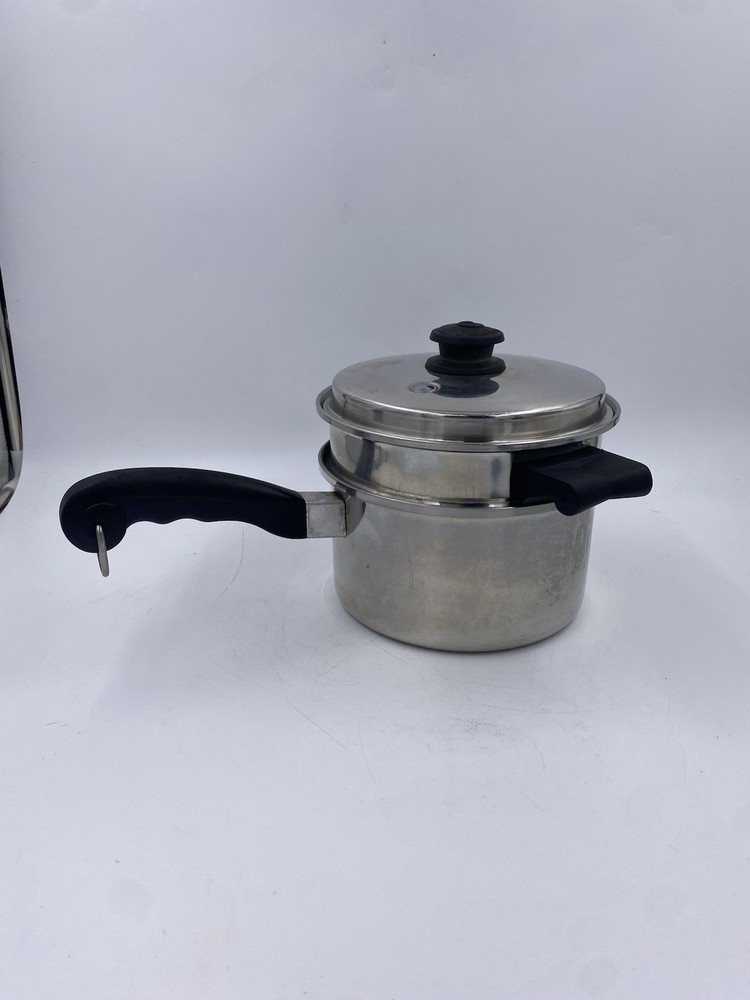 Saladmaster Stainless Steel Saucepan Steamer Double Boiler with Vapo Lid