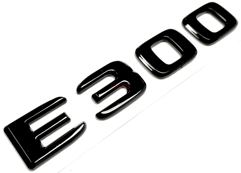 #2 E300 BLACK FOR MERCEDES REAR TRUNK EMBLEM BADGE NAMEPLATE DECAL LETTER