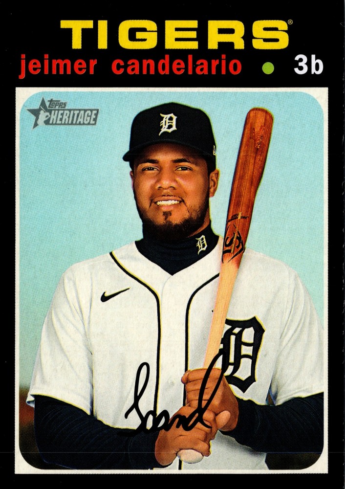 Jeimer Candelario #660 2020 Topps Heritage Detroit Tigers ￼