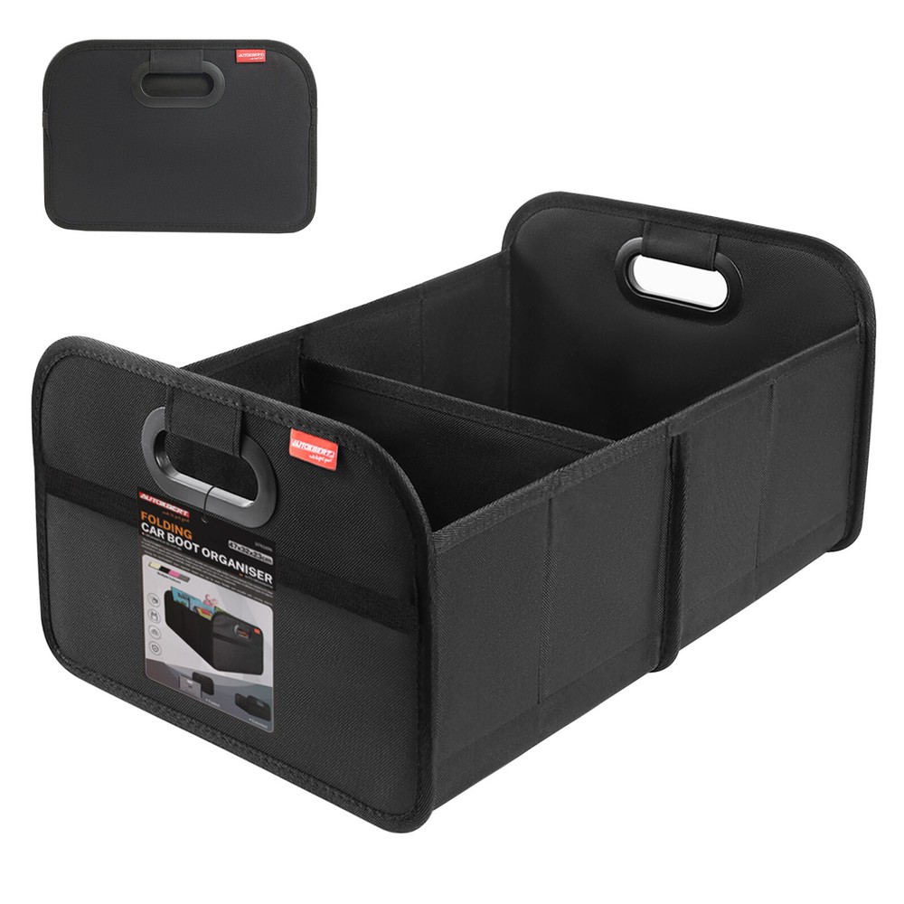 Foldable Trunk Cargo Organizer with Reinforced Handles for SUV & Car Storage