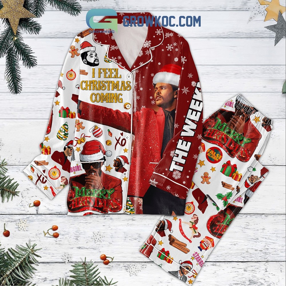 The Weeknd I Feel Christmas Coming Pajamas Set