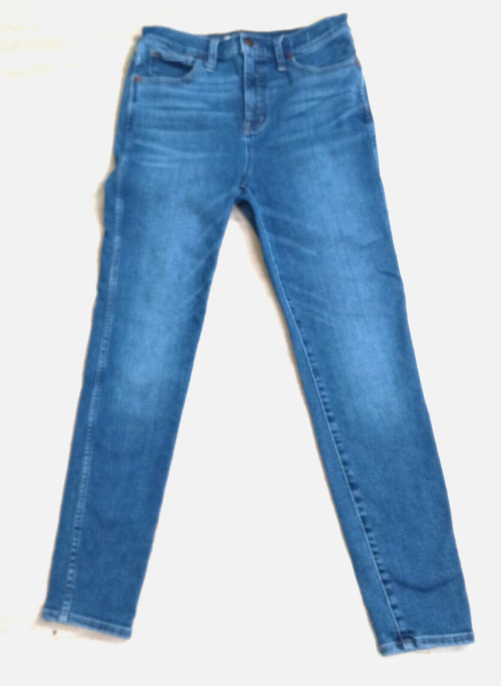 Madewell Medium Blue High Rise Skinny Jeans Size 28 Stretch Comfort Fit