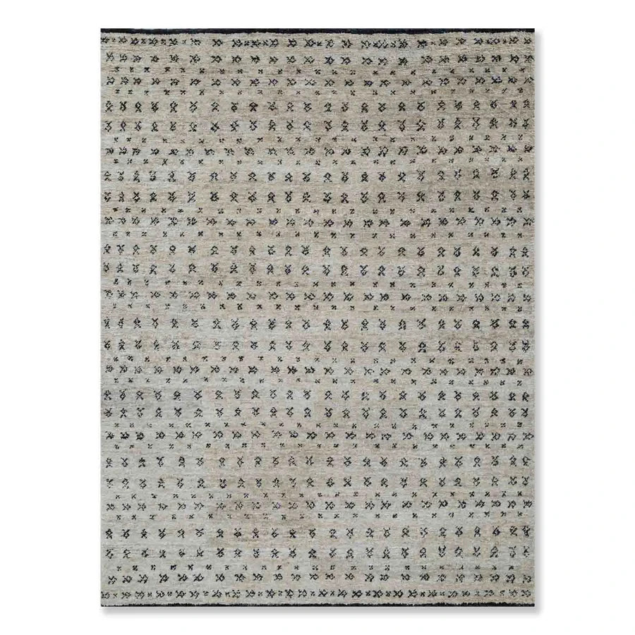 Modern Hand-Knotted Jute Rug – Multi-Color Handmade Area Carpet