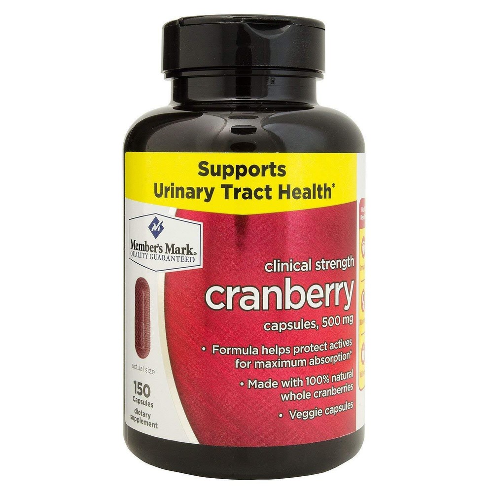 Members Mark Clinical Strength Cranberry 500mg Supplement for Urinary Health  -image