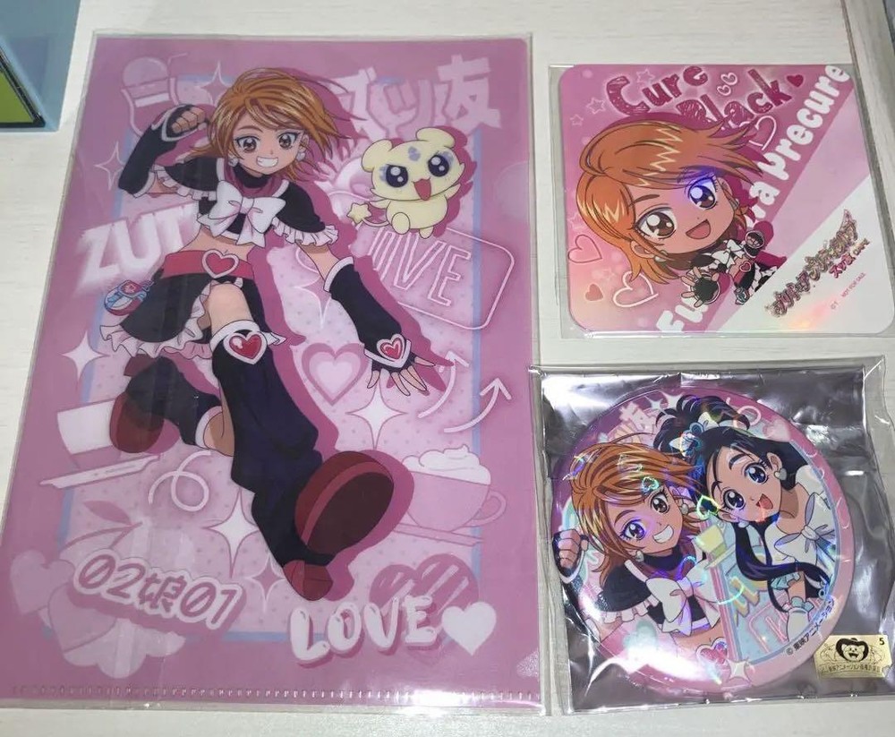 Cure Black Anime Character Animation Zuttomo Cafe Set  