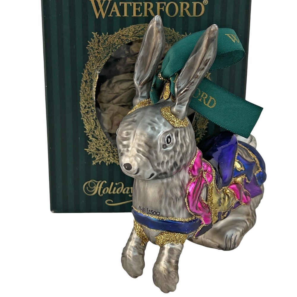 Waterford Crystal Carousel Bunny Rabbit WS Holiday Ornament