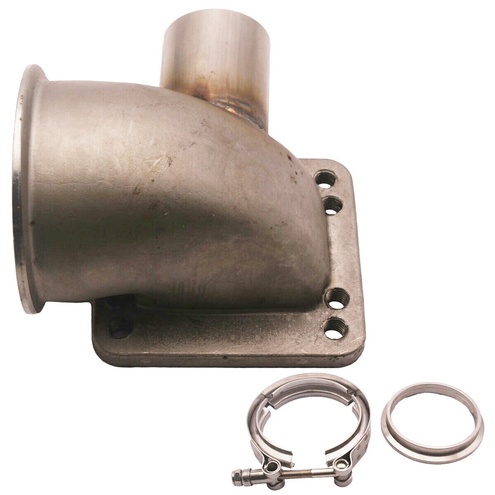 T3/T4 Turbo to 3in V-Band Flange Adapter Kit with 1.75in Wastegate Tube  