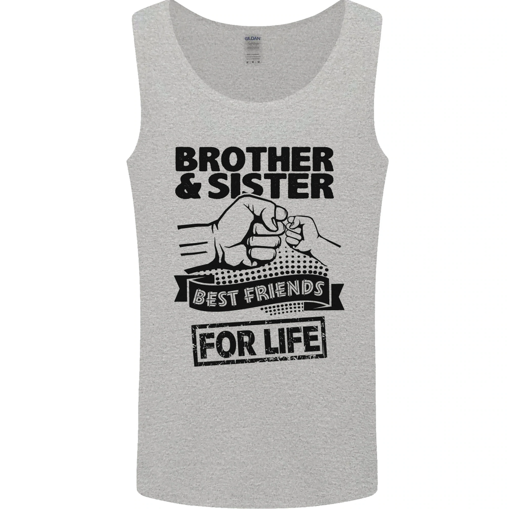 Brother & Sister Best Friends Siblings Mens Vest Tank Top