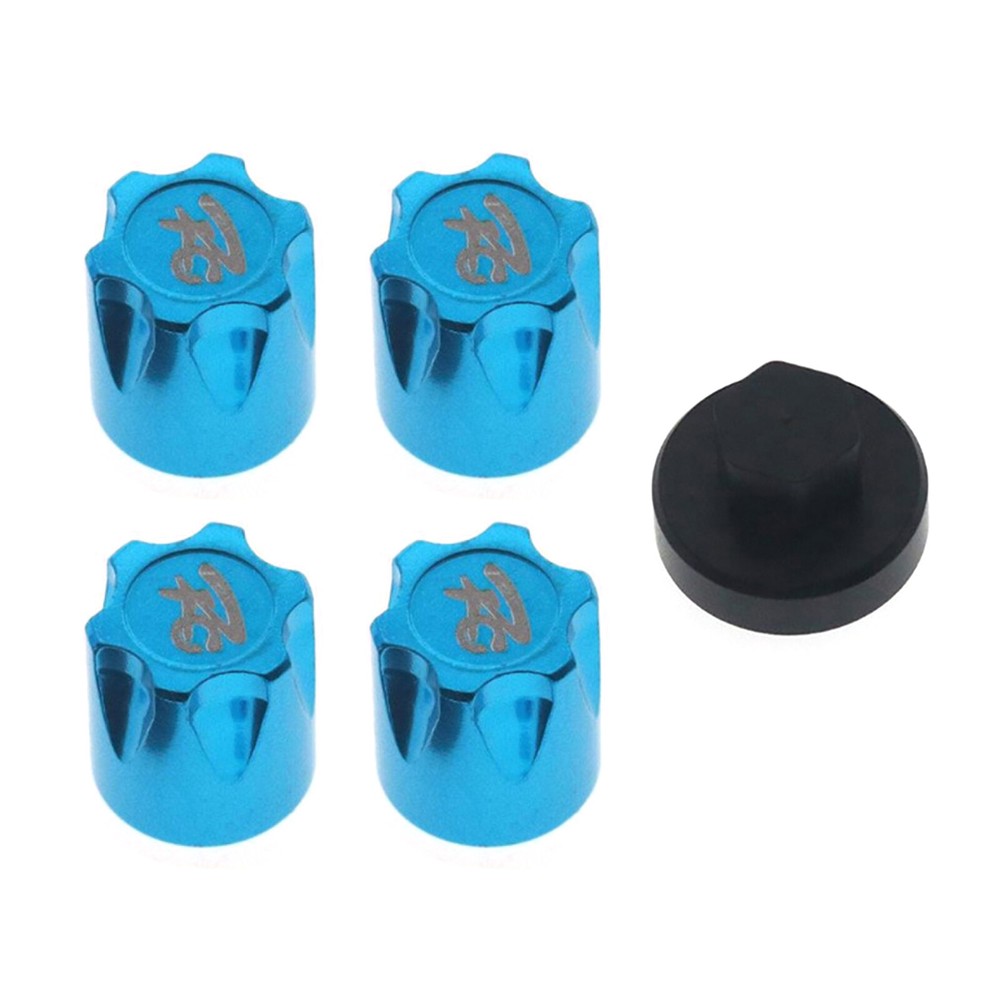 1:10 Aluminum Alloy RC Car Wheel Rim Center Caps M4 Nut For TRX4 Axial SCX10