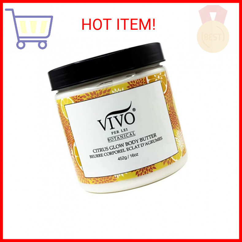 VIVO Per Lei Vitamin C Body Butter - Hydrating Body Cream with Shea Butter - Ant