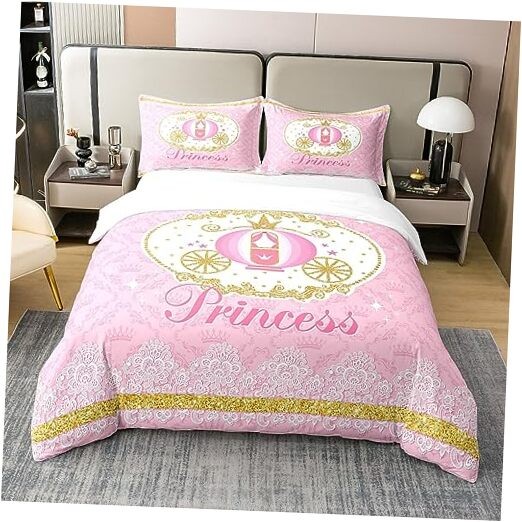 100% Natural Cotton Princess Carriage Twin Duvet Cover Zzrs3510 No Comforter