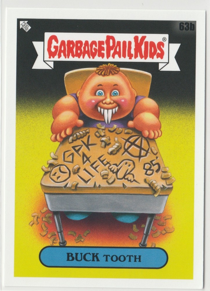 Buck Tooth 63b Garbage Pail Kids GPK 2020 Late To School Series LTS Card