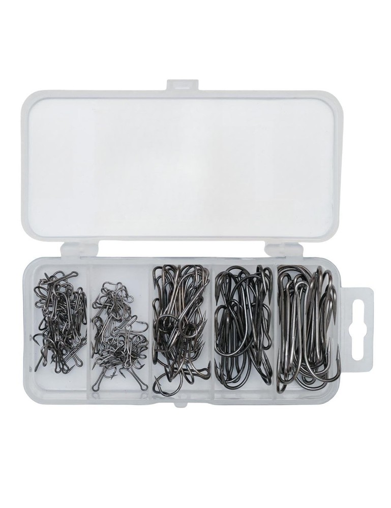 Double Frog Fishing Hooks Kit for Saltwater and Freshwater Angling-image