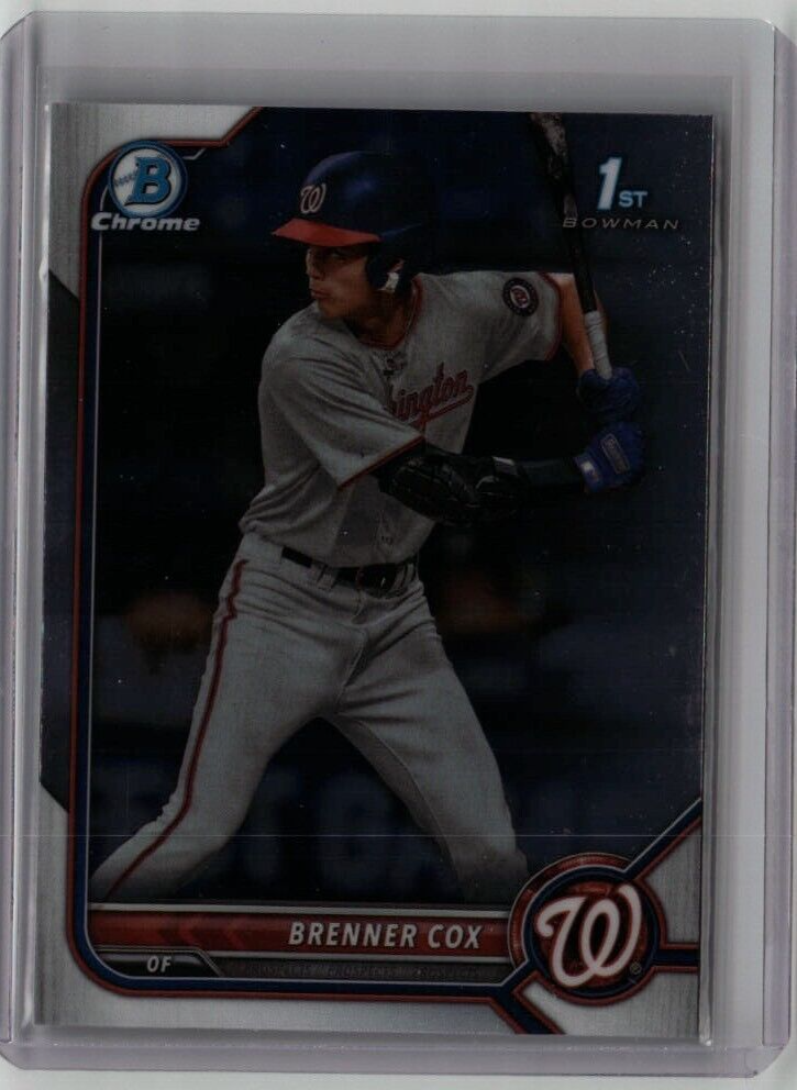 BRENNER COX ROOKIE BOWMAN CHROME 1st BDC-196 2022 MLB WASH NATIONALS FREE SHIP