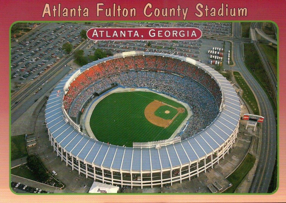 Fulton County Stadium, Atlanta, Georgia, Demolished in 1997, GA --- Postcard
