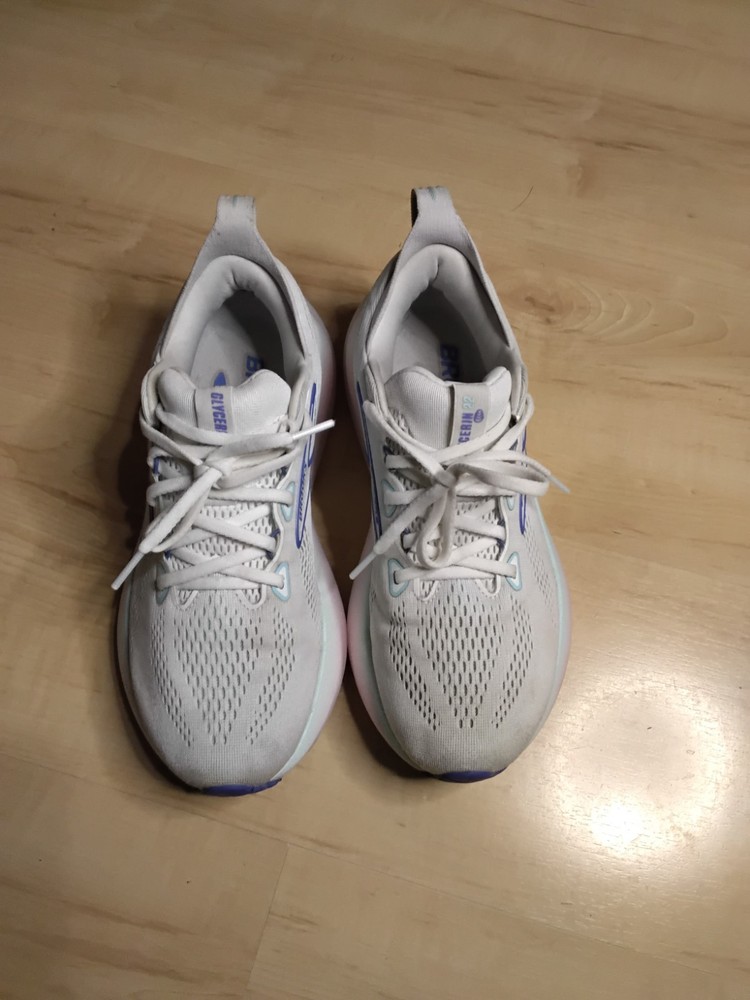 Brooks Glycerin 22 Women's Running Shoes Sz 8 White And Blue.1204341B110.