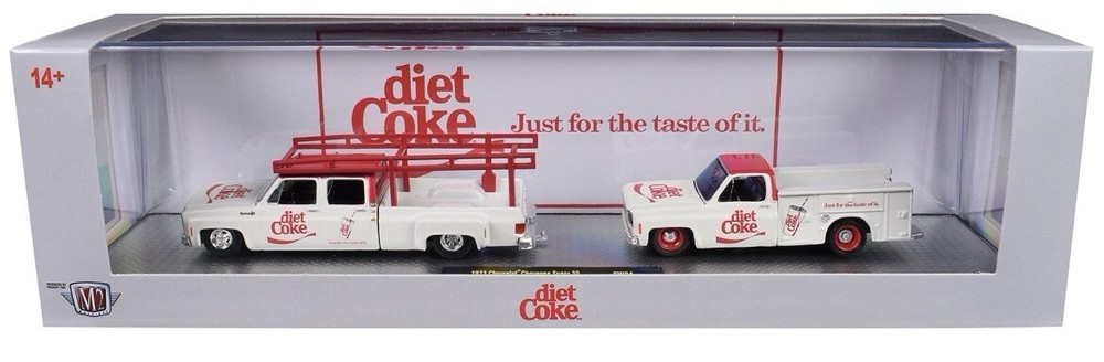 M2 MACHINES 73 CHEVY CHEYENNE SUPER 30 DUALLY SQUAREBODY & 75 GMC SIERRA GRANDE