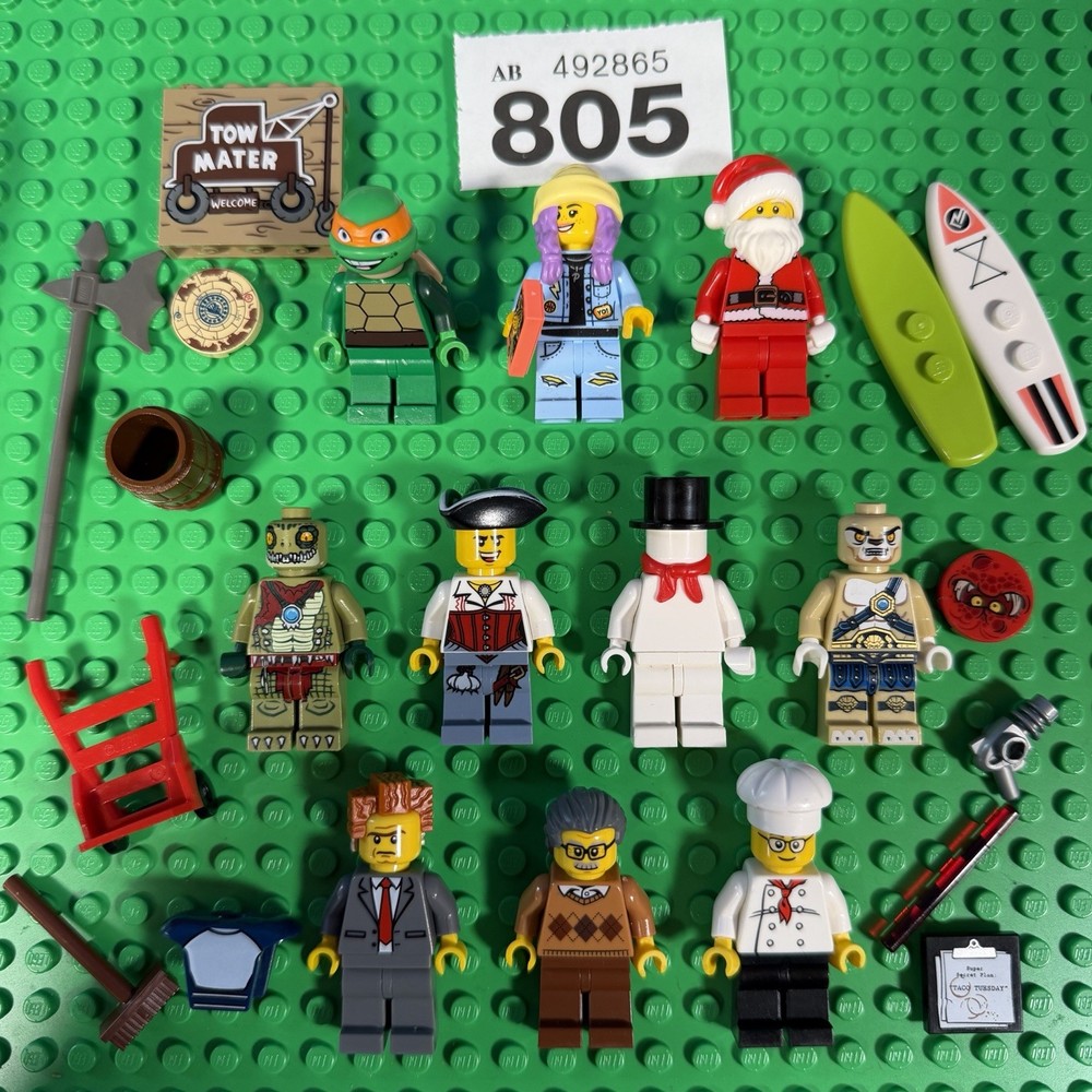 Lego Minifigures Bundle Spares & Accessories Job Lot Of 10 City CMF Figures