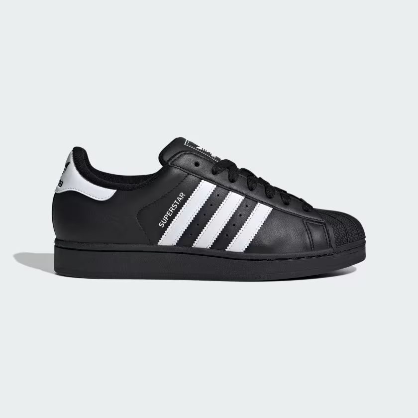 $100 adidas Originals Superstar II Shoes JI0079 | Black/White/Black | 6 M 7 W