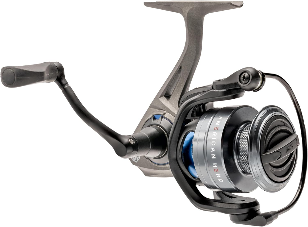 Lew’S American Hero Spinning Fishing Reel, 4+1 Bearings, Graphite Frame, Speed G