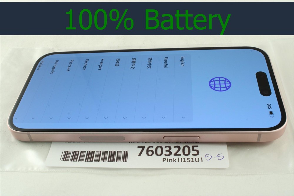 Apple iPhone 15 128GB Pink Unlocked AT&T T-Mobile Verizon w/ 100% batt! 7603205